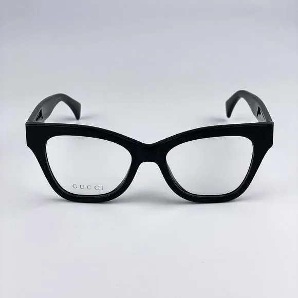 Gucci GG1133O 001 LOGO BRAND NEW Eyeglasses Shiny Black Cat Eye Women